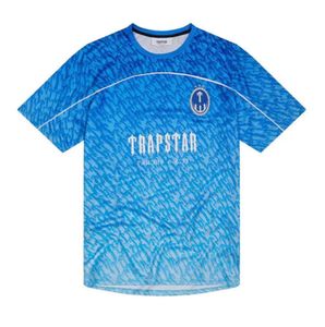 Men's T-Shirts Limited New Trapstar London T-shirt Short Sleeve Unisex Blue Shirt For Men Fashion Harajuku Tee Tops Male T shirts Tidal flow design YU4452