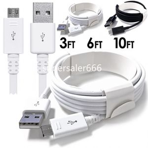 Höghastighetstyp C USB C Micro V8 Charger Cable 1M 2M 3M CORD LINE för Samsung S8 S10 S20 S21 Huawei S1