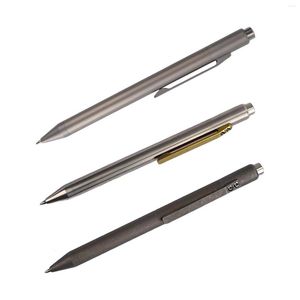 Retractable Ballpoint Pen Titanium Alloy Bolt Action For Writing Women Men Everyday Use