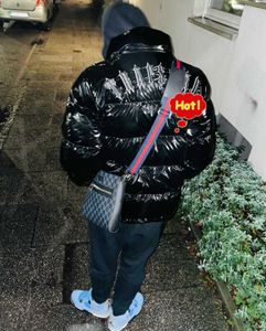 Trapstar London Trap Down Parka Män Kvinnor Brand Shiny Black Embroidery Puffer Jacket