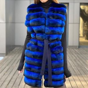 女性の毛皮のフェイクファッションスプレッチベスト女性2023秋の冬のノースリーブコートレックスとウールブレンドジャケット