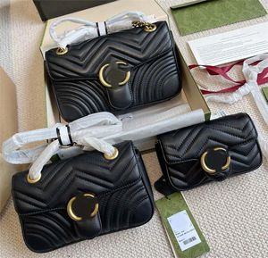 Дизайнерские сумки сумочка 446744 Тота сумка для женщин Marmont Classic Cross Body 3 размеры
