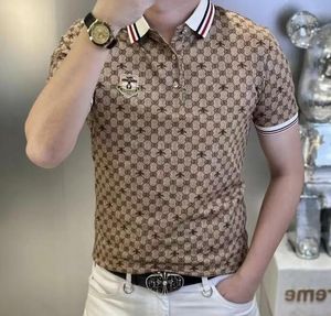 2023SS مصمم ملابس التطريز Polos Polos Summer Fashion Slim Slim Sleeve Men Polo Shirt Tee Gens