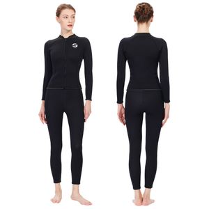 Mute Mute Stagne Muta da sub professionale da donna Resistente al freddo Caldo 3mm Neoprene Top Pantaloni Tuta divisa Muta da surf da nuoto da donna spessa 230404