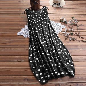 Casual Dresses Pocket Size Splice Lace Linen Womens Lady Plue Long Print Dress Women's