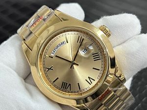 Moda Full Brand Wrist Watches Men Style Date Week Luxo com logotipo Banda de metal de aço inoxidável Quartz Clock Rol 264