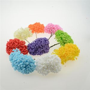 Dekorativa blommor 1 bit 3cm konstgjorda skum Gypsophila liten bukett för hembröllopsdekoration Diy Wreath Scrapbook Craft Fake Flower