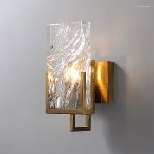 Wall Lamps Style Crystal LED Lamp E14 Bulb Living Room Bedside Bathroom Sconce Aisle Stair Light Home Deco Surface Mount