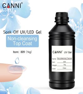 809 Canni Factory levererade 1 kg Top Gel 1000g Nowipe Noncentering Topcoat All Kinds UV Nail Gel No Sticky9966113