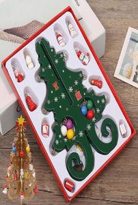 Alberi di Natale in legno Alberi di Natale fatti a mano fai-da-te per bambini Layout di scena Ornamenti Natalizi Regali di Natale per bambini XD241892050841