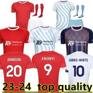 23 24 Nottingham Fußballtrikot GRABBAN Johnson Surridge 2023 2024 Herren Kinder Wald Awoniyi AMEOBI MIGHTEN KROVINOVIC Zinckernagel LINGARD Fußballtrikot