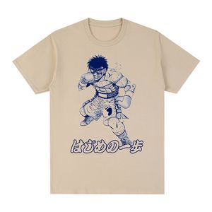 メンズTシャツhajime no ippo makunouchi tshirtヴィンテージ90年代夏のファッションコットンメンティーツシャツ女性トップ230404