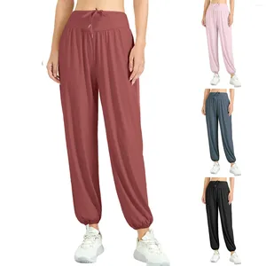 Frauen Hosen Sommer Einfarbig Lose Weiche Kühle Frau Hose Einfache Design Sport Mädchen Verkauf 2023 Jogginghose Für Dame