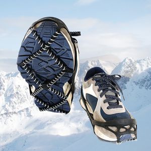 Ramponi 1 paio Ice Snow Gripper Outdoor Unisex antiscivolo Scarpe elastiche Stivali Spikes Grips per camminare Escursionismo su e 230404