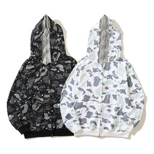 Designers Mens Hoodie Moda Mulheres Triângulo Hoodies Pulôver Redondo Pescoço Manga Longa Roupas Suéteres Jaqueta Jumpers 100% Algodão Zipper Design Snow Print Preto