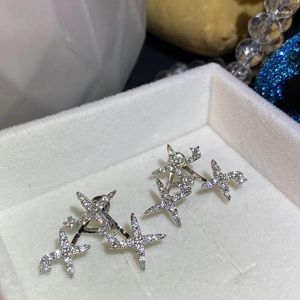 Orecchini pendenti Stella di David Per le donne Sposa Sposarsi 2023 Tendenza Meteora Colore argento Freccette Moda Petite Gioielli Amici Regalo Goccia