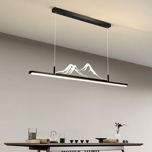 Lâmpadas pendentes modernas Luzes de alumínio pintadas salão Estudar outros quartos de cozinha de cozinha LED LED ABS MONTAY MONTAY LUTER HOME DEOC