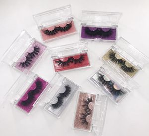 FDSHINE CLEAR ACRYLIC LASH CASE 속눈썹 공급 업체 사용자 정의 상자 25mm Full Strip 3D Mink Lashes Print Logo Boxes6719005