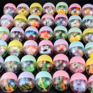Пасхальная сюрпризная яйца капсула шариковая игрушка красочные подвижные игрушки для пасхальных яиц для детских детей подарок случайная доставка 47x55mm2567746