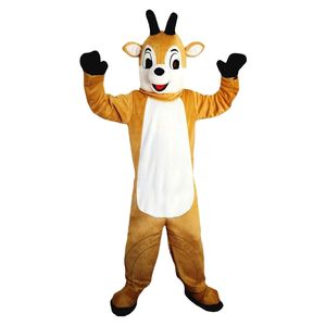 Halloween Red Nose Deer Mascot Costume Costume Temat Fancy Sukienka kostium na zewnątrz strój reklamowy Suit