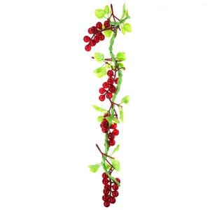 Party Decoration Wall Ornaments Fake Fruit Pendant Grapes Hanging Decor Simulated Plastic Artificial