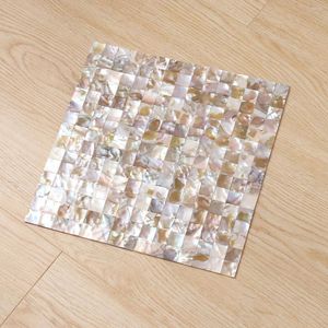 Party Decoration 225 Pcs Ceramic Tile Bedroom Wall Television Decorative Tiles Sticker Shell Mosaic Backsplash