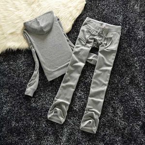 Women's Two Piece Pants Velvet Juicy Tracksuit Women Coutoure Set Track Suit Couture Juciy Coture Sweatsuits Mjt8