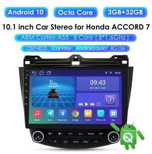 10 1 pollici Android Car dvd di Navigazione GPS Radio Stereo Lettore Per Il 2003 2004 2005 2006 2007 Honda Accord 7 unità di testa279N