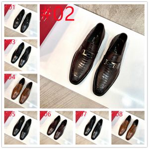 High quality original 1:1 Luxury Italian Style Fashion Man Dress Shoes Leather Formal Business Shoes for Men Brown Lacing Up Designer's Shoes Man