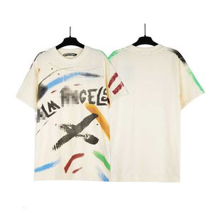 Palm Chaopai Angel Painted T-shirt z krótkim rękawem dla mężczyzn i kobiet pary High Street Loose Half