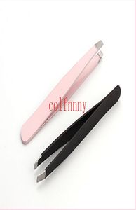 100pcslot Women Lady Eyebrow Eye Brow Tweezers Removal Stainless Steel Beauty Slant Tip Makeup Tool6601553