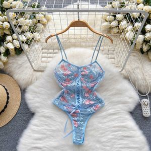 Nxy franska tryck tunna camis bodysuits ärmlös rygglös underkläder smal kvinnlig perspektiv sommar kort sexiga rompers 230328