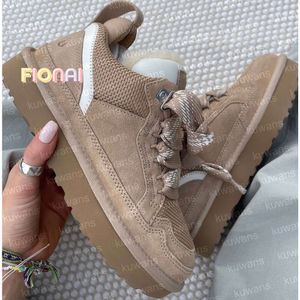 Designer Lowmel Trainers Casual Shoes Sneakers Womens Baskets Sand Wool Sheepskin Winter Canvas Cold Genuine Leather Suede Runn