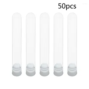 50pcs/Pack Clear Centrifuge Tubes Set With Anti-leaking Cap For Ideal Student Teacher School Experiment