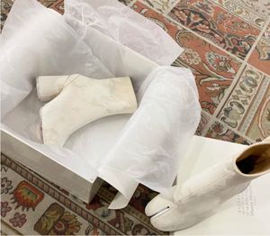 Tabi Boots Новый цвет классический новый блеск анатомия лодыжка толстая каблука круглая модная лодыжка.