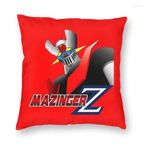 Pillow Mazinger Z Square Cover Home Decor UFO Robot Anime Manga Throw For Living Room Double-sided Printing