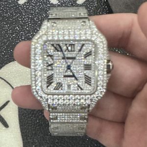 Orologio in acciaio 904L con diamanti orologi di lusso Relojes Vetro zaffiro lente impermeabile e resistente al sudore cz diamante orologio da uomo movimento montre essere orologi di design di lusso