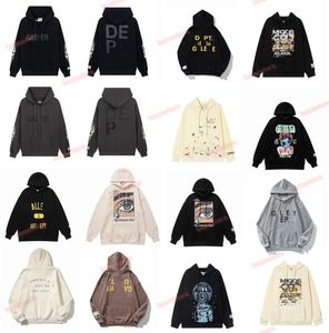 Winter Men's Hoodies Sweatshirts Hoodie Designer Galleryes Depts Gary Painted Graffiti Used Letters Printed Loose Casual Fashion Men And Women Hoodies A11