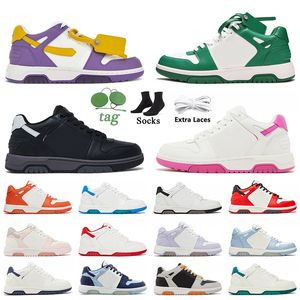 Out Of Office Sneaker Low Top Offs White Casual Designer Shoes OOO Luxury Womens Mens Midtop Sponge Pink Green Arrows Motif Platform Loafers Vintage Flat Trainers
