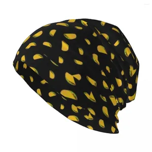 Berets I Love Tacos Knit Hat Hood Caps Golf Man Woman Chapéus Masculinos