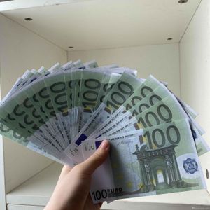 Best 3A Prop Money Wholesale 100 Family Realistic Play Kids Us 100pcs/pack Toy or Euro Game Paper Banknote Copy Gtfhe