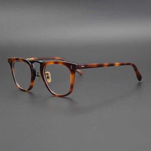 fashion Japanese Zhongjin titanium beam personality square thick big face full plate fashion myopia glasses frame