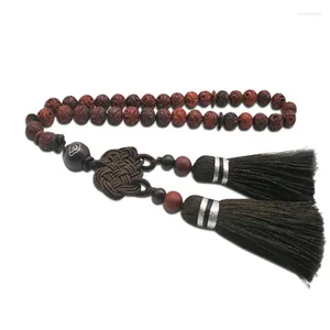 Мужские браслеты из крови мисбаха из натурального замбийского сандалового дерева Tasbih с 33 бусинами постоянно обновляются