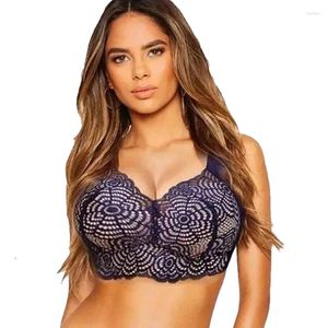 Yoga Outfit Wireless Underwear Sexy Lace Sleep Bra Thin Push Up Sports Fitness