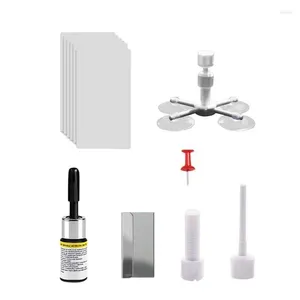 Car Wash Solutions Windscreen Repair Kit Glass Portable Auto Chip Tool For Cracks And