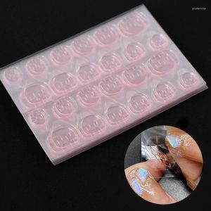Nail Gel YANRUO 240pcs Pink Double Sided False Art Adhesive Tape Glue Sticker DIY Tips Fake Acrylic Manicure Makeup Tools