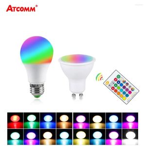 Ampoule LED E27 GU10 RGBW Spotlight Bulb 85-265V Magic Colorful Diode Bedroom Night Lamp Bombillas Lampara