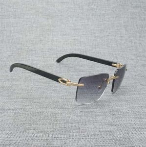 20% off for luxury designers Natural Wood Men Black White Buffalo Horn Oversize Vintage Rimless Square Eyeglasses Oculos Gafas Accessories