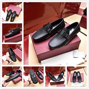 Designer Loafers Shoes luxurious Italian Classics Gold Moccasins Dress Shoes Black White Genuine Leather Office Wedding Walk drive ShoesUS 6.5 to 12