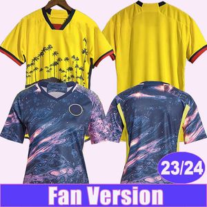 2023 Colômbia Curdrado Mens Futebol Jerseys National Team Duvan L. Diaz Borre Sanchez Home Away Adulto Camisas de Futebol